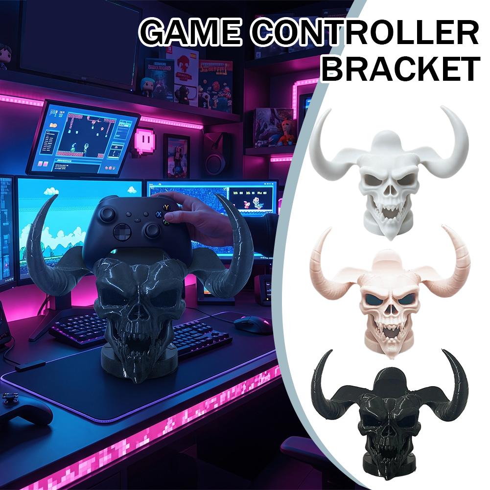 Gaming Home Accessories - Penyangga Pengontrol Unik Berbentuk Tanduk Tengkorak