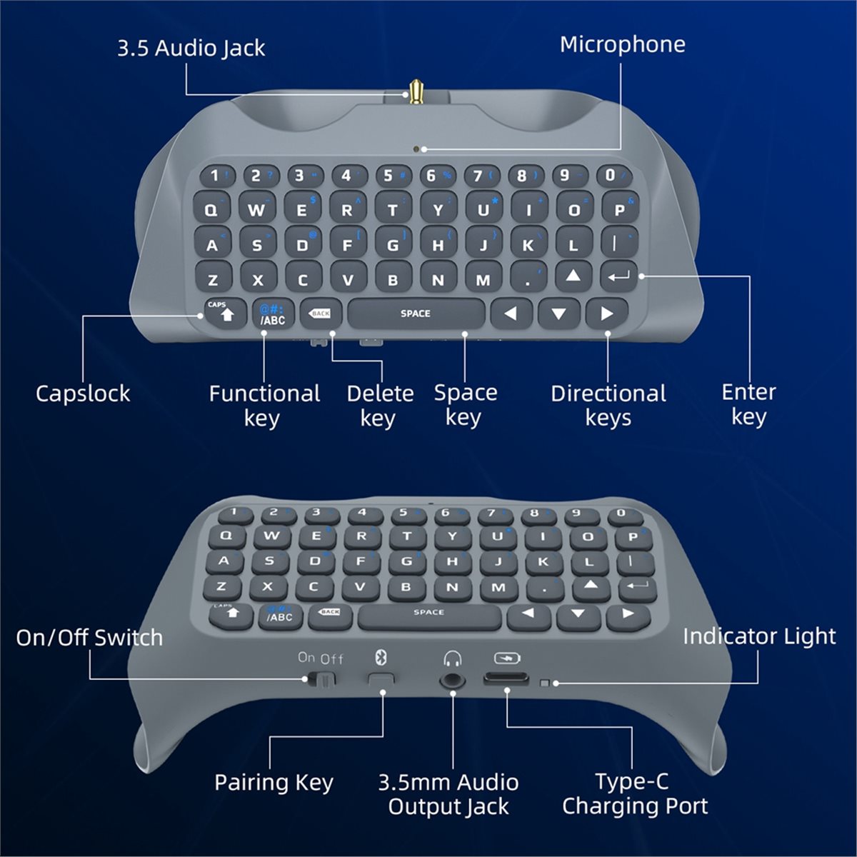 Goodidea 3.5Mm Keyboard Nirkab - Gaming Accessories White ulasan dan harga