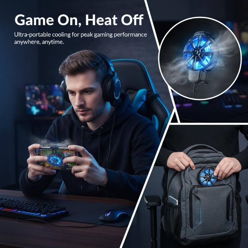 Kipas Pendingin Ponsel Portabe - Essential Gaming Accessories ulasan dan harga